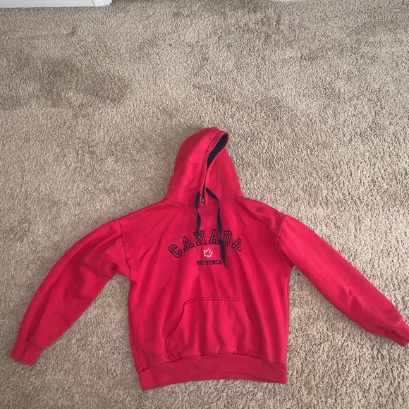 Souvenirs Northern Youth Red Canada Hoodie size XL - Picture 3 of 7